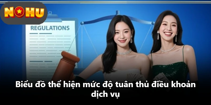 Biểu đồ thể hiện mức độ tuân thủ điều khoản dịch vụ