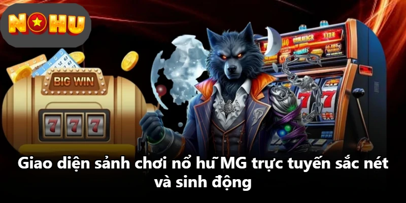 Giao diện sảnh chơi nổ hũ MG trực tuyến sắc nét và sinh động