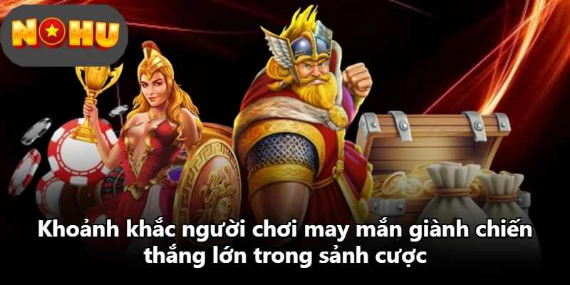 Khoảnh khắc người chơi may mắn giành chiến thắng lớn trong sảnh cược